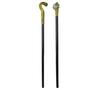 Hsthe Sea 2pcs Egyptian Cane Egyptian Golden Snake Head Scepter And Golden Claw Scepter Egyptian Scepter For Halloween Role Playing Theme Costume Carnival Accessories