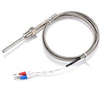 Hsthe Sea 2Pcs Type K Thermocouple, M8 Thread Type K Thermocouple 30mm Probe Temperature Sensor Wire 0-800℃(1.5M) Thermocouple Thermometers and Probesthermoelement typ k