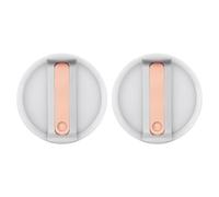 Hsthe Sea 2pcs WhiteTumbler Lids, No Spill 40oz Splash Resistant Tumbler Covers BPA Free Travel Tumbler Lids No Leakage Tumbler Cup Lids Replacement Lids for Stanley Adventure Coffee Mugs