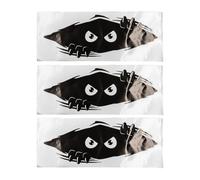 Hsthe Sea 3pcs Peeping Monster Car Stickers Funny Cartoon Peeping Eye Stickers Waterproof Sunscreen Men'S Fun Car Stickers For Car Windows Laptop Motorcycle Skateboard Luggage