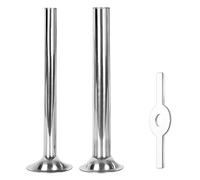 Hsthe Sea 3PCS Sausage Tubes Kit Sausage Stuffer Kit Stainless Steel Grinder Stuffer Tubes for Meat Grinder Food Grinder for Size 5 Meat Grinder