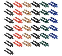 Hsthe Sea 40 pcs Assorted Plastic Packers, Packing Spacers Set, 6 Sizes 1mm - 6mm Plastic Shims, Colour Coded and Easy to Fit, Ideal for Battens, Window Frame Fixing and Spacing