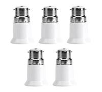 Hsthe Sea 5X B22 to E27 Socket Converter, Adapter Converter, Lamp Base, Lamp Socket Adapter, Lamp Adaptor for LED Lamps and Bulbs and CFL Lamps