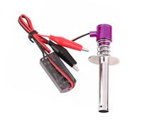Hsthe Sea 6 12V RC Car Ignitor Kit With N4 Glow Pl-Ug Ignitor DC Model Oil Car Automatic For Gas Nitro Engine Methanol Aircraft RC Car (Purple)