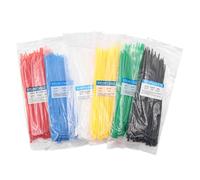 Hsthe Sea 600 Pack Coloured Cable Ties Heavy Duty 100mm x 2.6mm Multicolour 6 Assorted Nylon Strong Zip Ties PC Garden Small Plastic Ties Self-Locking Tie Wraps