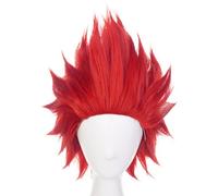 Hsthe Sea Anime Cosplay Wig, Synthetic Wigs with free cap Short Red Wig for Halloween Costume Party