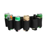 Hsthe Sea Beer Belt Portable Drinker Beer Drink Can Belt Can Hold 6 Cans Suitable for Outdoor Hiking Parties Accessories