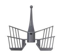Hsthe Sea Butterfly Whisk for Thermomix TM5 TM6 TM31, Black Butterfly Mixing Blade Food Processor Replacement Kitchen Aid Mixer Accessory Parts Stirrer Bat Parts, Grey, 14.5x14x2.5 CM