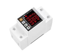 Hsthe Sea Din Rail Three Display Adjustable Over Voltage Current and Under Voltage Protective Device Protector Relay 63A with Kwh Meter
