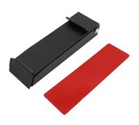 Hsthe Sea Door Stopper Stainless Steel Folding Door Stopper with Non-Slip Rubber Head Door Stopper Easy Pedal Kick-Down Door Stopper for Garage Door, Home (Black)