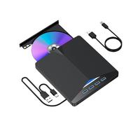 Hsthe Sea External CD DVD Drive, 7-In-1 USB 3.0 External Optical Drive Mobile DVD Burner Card Expansion Desktop External Computer Notebook External Optical Drive