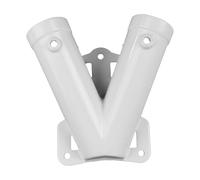 Hsthe Sea Flag Holder, Flag Pole Holder Bracket, Double Hole Design Flag Holder for Outdoor Wall, Metal Bracket for Flag Pole, Hanging Flag Holder Outdoor 2.8 x 2.5 cm
