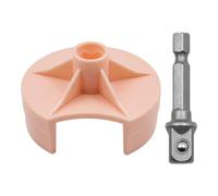 Hsthe Sea Knitting Machine Adapter Crank Handle Adapter Quick Knit Suitable for 22 40 48 Needles Knitting Machine, 1/4" Hex Steel Bit for Power Screwdriver Attachment (Pink)