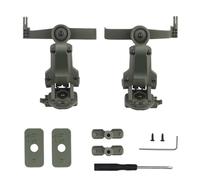Hsthe Sea Multi-angle Rotation Fast Helmet ARC Rail Adapter Suspension Headphones Bracket Earmuffs Support, Accessories for Tactical Pickup Headset Green