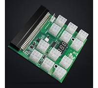 Hsthe Sea PCI-E 12V 64Pin to 12x 6Pin Power Supply Server Adapter Breakout Board for 1200W 750W PSU GPU Mining (Adapter Board Only)