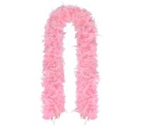 Hsthe Sea Pink Feather Boa, 78.7in Long Feather Boa, Suitable For Dancing Wedding Party Party Cosplay Halloween, With Heart-Shaped Sunglasses In The Same Color