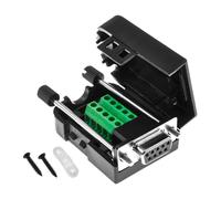 Hsthe Sea Solder-free serial port COM adapter terminal block RS232 connector shell 422 nine-pin female head with long screw