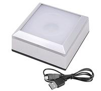 Hsthe Sea Square Crystal LED Light Base Multi-modal Crystal Display Stand with Touch Switch for 3d Crystal Ball Crystal Art