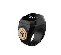 HSTNBVEO Smart Tasbih Zikr Ring,US Size 13 (22mm Diameter) Muslim Digital Azan Alarm Clock,APP Support Digital Counter Prayer Reminder Rings, Waterproof 4 Digit Finger Counter zikr Ring for Muslims