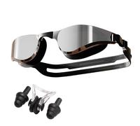 HSTWODE 1 x Optical Swimming Goggles with Prescription -2.0 to -6.0, Anti-Fog UV Protection, One Piece Swimming Goggles with Earplugs, Free Beautiful Box (-4.0)