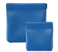 HSTWODE 1 x Portable Change Storage, HSTWODE Key Bag Small, 8 Colours Available, Women's Purse, 8.5 cm x 8 cm/12 cm x 11.5 cm Colours Coin Bag, sapphire blue, S und L, Modernity