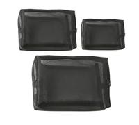 HSTWODE Set of 2/3/5 Cosmetic Bags, Multiple Sizes, Mesh Fabric Storage Bag Set, Transparent, Visible, Portable, Organisational Bag, Travel, Waterproof, Durable, Multicoloured, #5, Classic