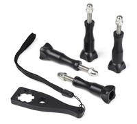 HSU 4PCS Longer Thumbscrew for GoPro, Extension Length Action Camera Screws | Extension Size Screws and Screwdriver Wrench, Work with Media Mod Frame or Waterproof Housing, Easy Install and Removal