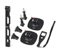 HSU Adhesive Mount and Extension Arm for GoPro, Flexible Helmet Mounts for Insta 360 Action Cameras
