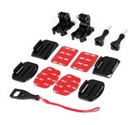 HSU Adhesive Mount Kit for GoPro, 360° Rotate Clip Mount with 3M Sticky Pads, Helmet Mounts for Action Cameras