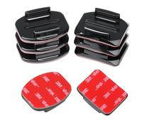 HSU Adhesive Mount Kit Sticky Pads for GoPro Action Cameras, Flat Curved Helmet Double Side 3M Pads Attachment Accessories for Action Cameras (Pack of 8)