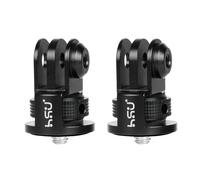 HSU Aluminum Tripod Mount Adapter, 1/4" 20 Mount for GoPro Hero 13/12/11/10/9/8/7 Insta360 X3/X2/X/RS/R and Other Cameras (2 Pack)