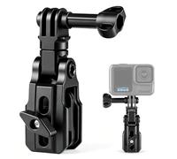 HSU Motorcycle Windshield Clip Mount, Aluminum Alloy Windshield Clamp | Motorcycle Camera Mount for GoPro Hero 13/12/11/10/9 Black/ DJI Osmo Action 6/5Pro/4/3 and Other Action Cameras