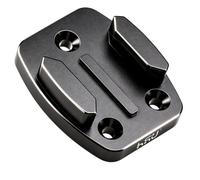 HSU Quick Release Tripod Plate with 1/4 Adapter Buckle Base | Aluminum CNC Flat Surface Mount with Tripod cam Adapter Compatible with GoPro, Insta360,DJI Osmo Action, AKASO Camera