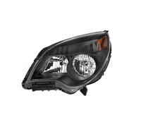 HSUF Car Headlight Lenses For Chevy For Equinox 2010-2015 Headlight LED DRL Fog Lights Daytime Running Lamp Headlights Car Lamp Hoods(Black right)
