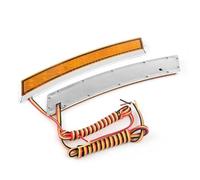 HSUF Dynamic Turn Signal Light 2Pcs Universal Car Wheel Eyebrow LED Lights Turn Signal Decoration Lamp Adhesive Side Marker Light Dynamic Daytime Running Light Car Turn Signal Light