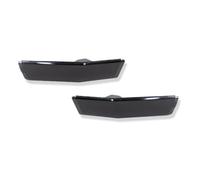 HSUF Dynamic Turn Signal Light For Lincoln MKX 2007 2008 2009 2010 Car Front/Rear Side Marker Indicator Light Cover Shells Kit Amber Red Smoked Lens Car Turn Signal Light(2pcs smoked front)