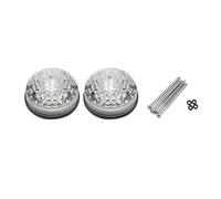 HSUF For Land For Rover For Defender 1983-2016 Colorful Lens LED Update Complete Light Kits Front Rear Indicator Light Tail Fog Reverse Car Turn Signal Light(2Pcs Front Position)