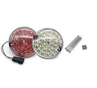 HSUF For Land For Rover For Defender 1983-2016 Colorful Lens LED Update Complete Light Kits Front Rear Indicator Light Tail Fog Reverse Car Turn Signal Light(2Pcs Fog Reversing)