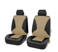 HSUF Seat Protector 4/9PCS Leather Auto Seat Covers For OPEL For Astra For Astra For Mocha For Omega For Grandland X For Corsa Vehicle Seat Covers(2Seats-Black Beige)