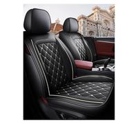 HSUF Seat Protector Deluxe 5-seat Full Car Cover PU Leather Four Seasons Applicable, Protect The Seat, Non-slip Wear-resistant Vehicle Seat Covers(Black beige)