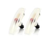 HSUF XGB000073 Car Yellow Side Light Turn Signal Lamp LR007954 For Range For Rover For Sport (L320) LR4 For Discovery 2010 2011 2012 2013 Car Turn Signal Light(2pcs Clear Lens Lamp)