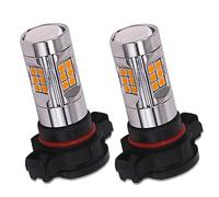 HSUN PSY24W LED Bulbs,Built in Canbus Error Free System with 30LED-SMD3030 Chipsets Extremely Bright Bulbs,12V-24V For Car Fog Light, Turn Signal Light and More,2 Pack,Amber/Orange
