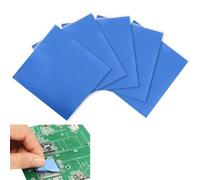 Hsupez Pack of 5 Thermal Pads, 100 x 100 x 0.5 mm, 1 mm, 1.5 mm, 2 mm, 2.5 mm, High Temperature Resistant 6.0 W/mK Silicone Thermal Pads for PC, Laptop, Heatsink, CPU, GPU, LED, SSD, IC, SMD Cooler