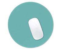 Hsurbtra Green Mouse Pad, Premium-Textured Small Round Mousepad 22 x 22 cm, Stitched Edge Anti-slip Waterproof Rubber Mouse Mat, Pretty Cute Mouse Pad for Office Home Gaming Laptop Men Women Kids