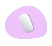 Hsurbtra Mouse Pad, Premium-Textured Small Oval Mousepad 8.7 x 7.1 Inch Purple, Thick 3 mm Anti-Slip Waterproof Rubber Pretty Cute Computer Mat for Office Home Gaming Laptop Men Women Kids