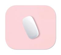 Hsurbtra Mouse Pad, Premium-Textured Small Square Mousepad 8 x 9 Inch Pink, Thick 3 mm Anti-Slip Waterproof Rubber Pretty Cute Computer Mat for Office Home Gaming Laptop Men Women Kids