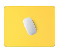 Hsurbtra Mouse Pad, Premium-Textured Square Mousepad 26 x 21 cm, Stitched Edge Anti-Slip Waterproof Rubber Mouse Mat, Pretty Cute Mouse Pad for Office Gaming Laptop Women Kids Yellow