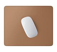 Hsurbtra Mouse Pad, Premium-Textured Square Mousepad 26 x 21 cm, Stitched Edge Anti-Slip Waterproof Rubber Mouse Mat, Pretty Cute Mouse Pad for Office Gaming Laptop Women Kids Brown