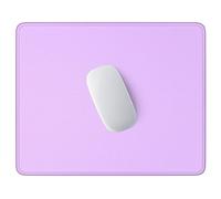 Hsurbtra Mouse Pad, Premium-Textured Square Mousepad 26 x 21 cm, Stitched Edge Anti-Slip Waterproof Rubber Mouse Mat, Pretty Cute Mouse Pad for Office Gaming Laptop Women Kids Vanilla Purple