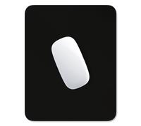 Hsurbtra Mouse Pad, Premium-Textured Square Mousepad 7 x 9 Inch, Thick 3 mm Anti-Slip Waterproof Rubber Pretty Cute Computer Mat for Office Gaming Laptop Women Kids Jet Black